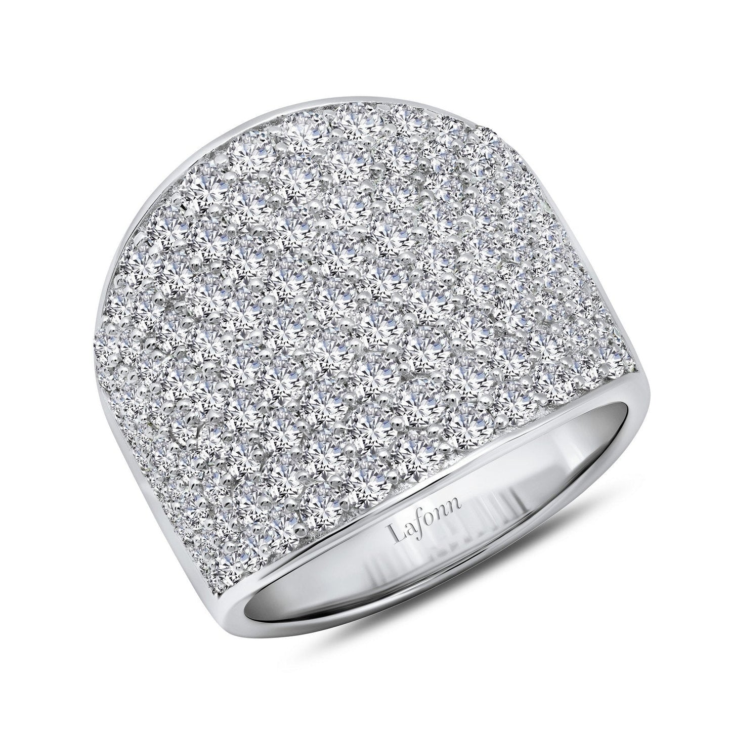 Load image into Gallery viewer, LaFonn Platinum Simulated Diamond N/A RINGS Anniversary Half-Eternity Band
