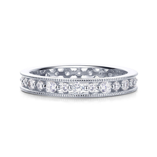 LaFonn Platinum Simulated Diamond N/A RINGS 0.85 CTW Eternity Band