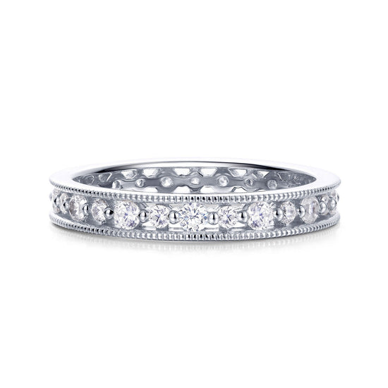 Load image into Gallery viewer, Lafonn 0.85 CTW Eternity Band Simulated Diamond RINGS Size 8 Platinum 0.85 CTS Approx. 3.2mm (W)
