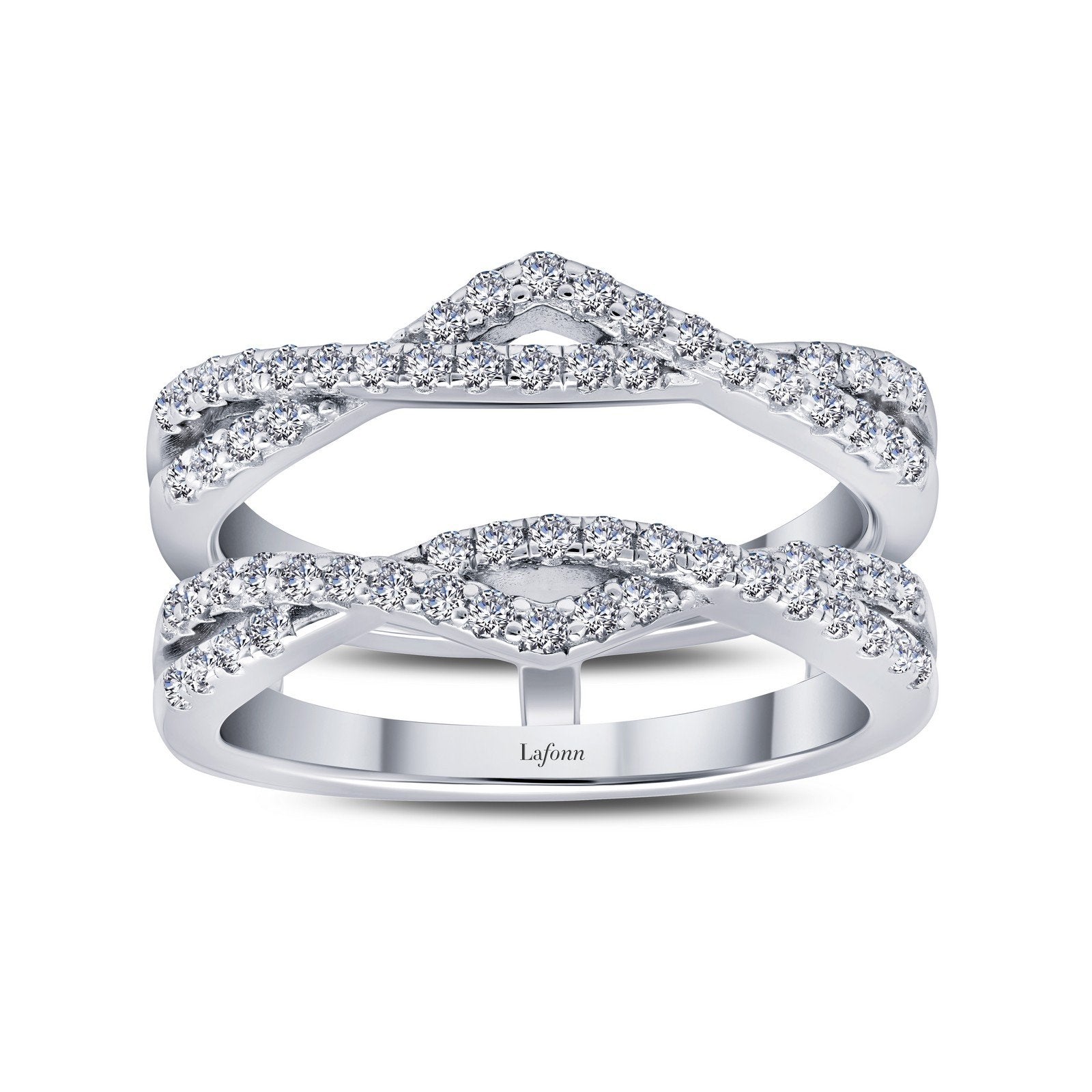 LaFonn Platinum Simulated Diamond N/A RINGS Versatile Ring Enhancer