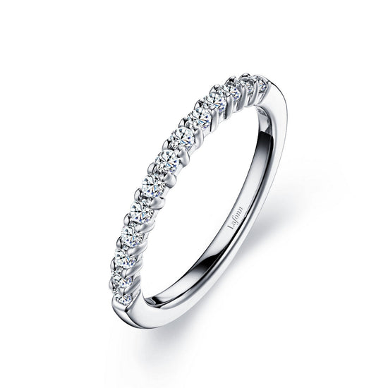 Load image into Gallery viewer, Lafonn 0.35 CTW Half-Eternity Band Simulated Diamond RINGS Size 10 Platinum 0.35 CTS Approx. 1.9mm (W)

