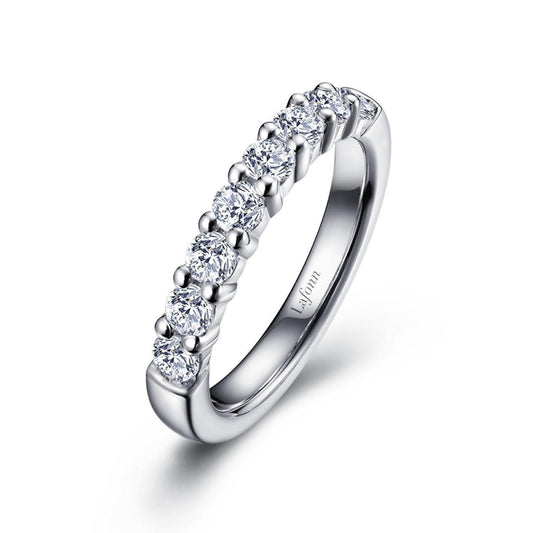 Lafonn 1 CTW Half-Eternity Band Simulated Diamond RINGS Size 10 Platinum 1 CTS Approx. 3.0mm (W)