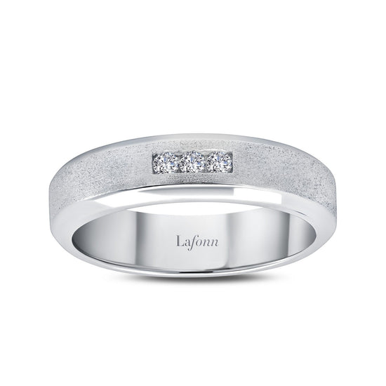 Load image into Gallery viewer, Lafonn 0.09 CTW Men&amp;#39;s Wedding Band 3 Stone Count R0413CLP12
