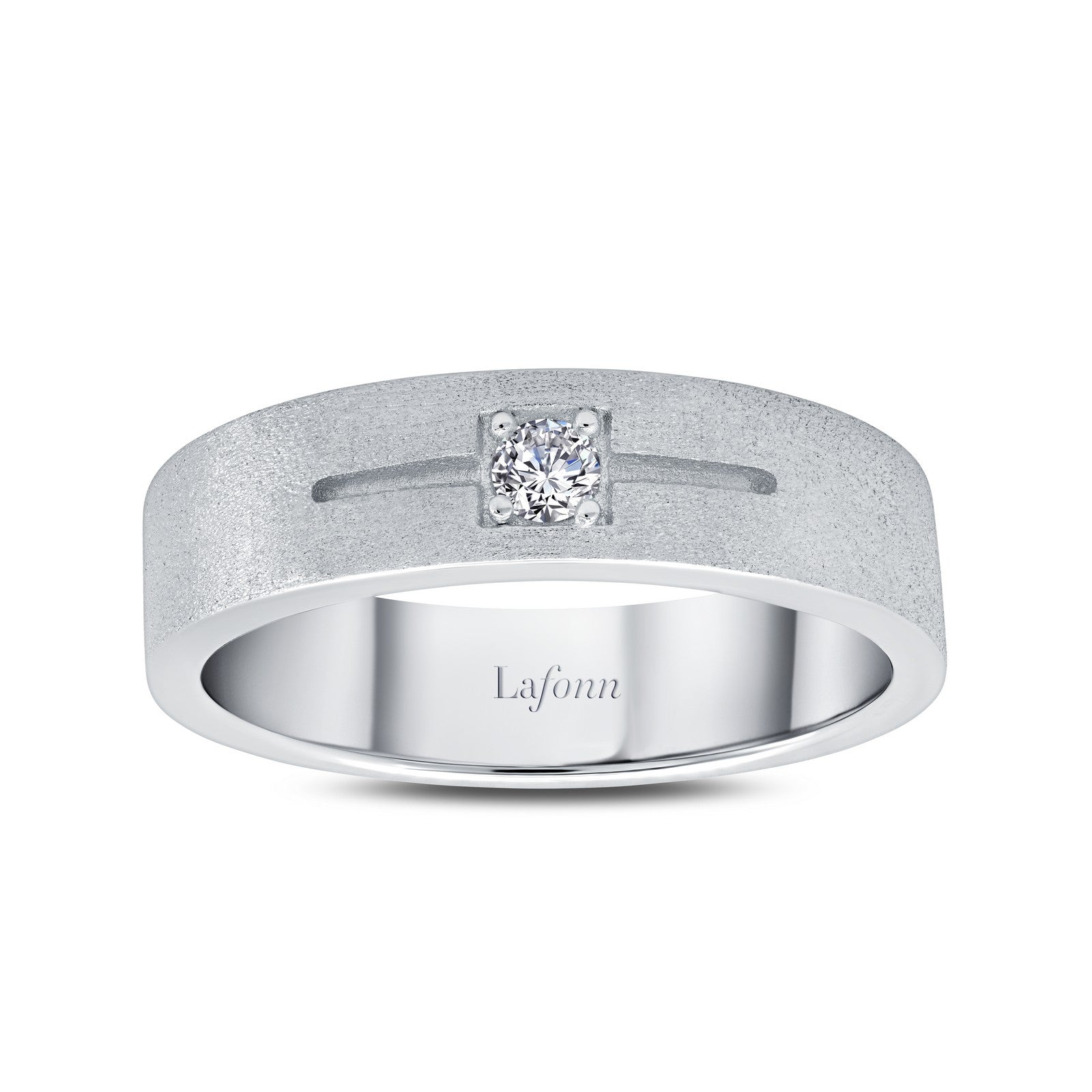 Lafonn 0.11 CTW Men's Wedding Band 1 Stone Count R0416CLP11