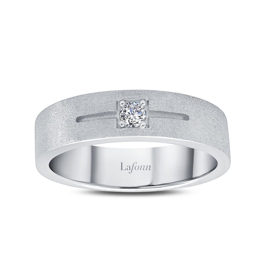 Lafonn 0.11 CTW Men's Wedding Band 1 Stone Count R0416CLP07