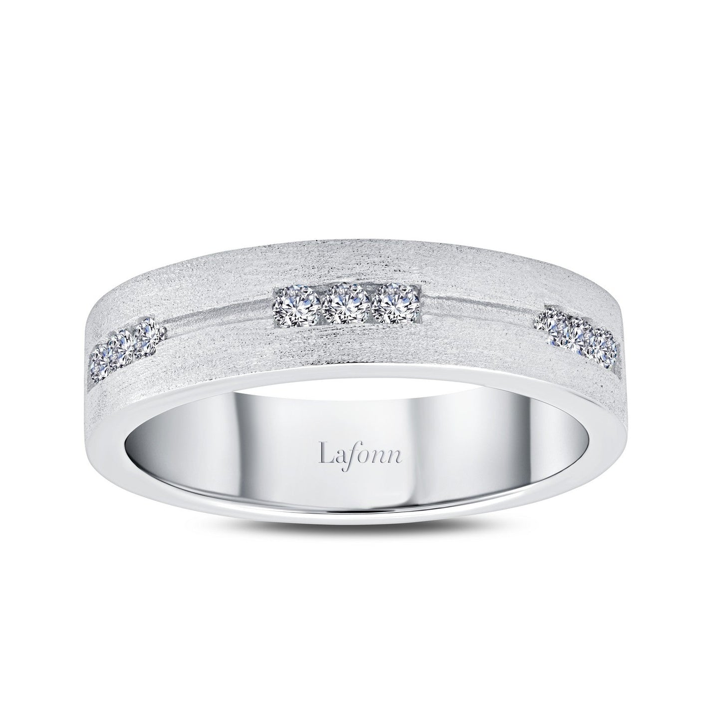 Lafonn 0.27 CTW Men's Wedding Band 9 Stone Count R0418CLP12