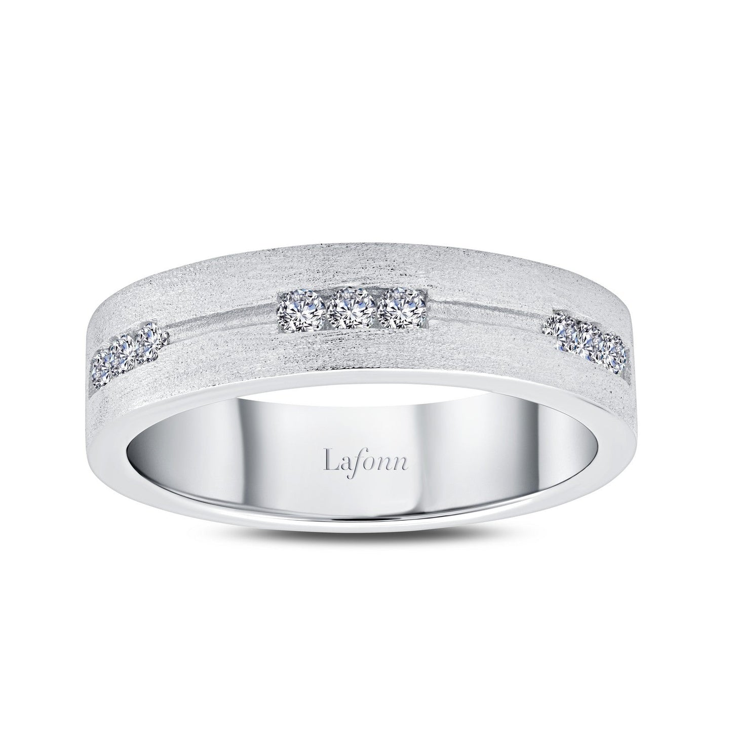 Load image into Gallery viewer, Lafonn 0.27 CTW Men&amp;#39;s Wedding Band 9 Stone Count R0418CLP11
