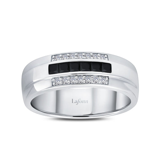 Lafonn 0.74 CTW Men's Wedding Band 20 Stone Count R0419CBP10