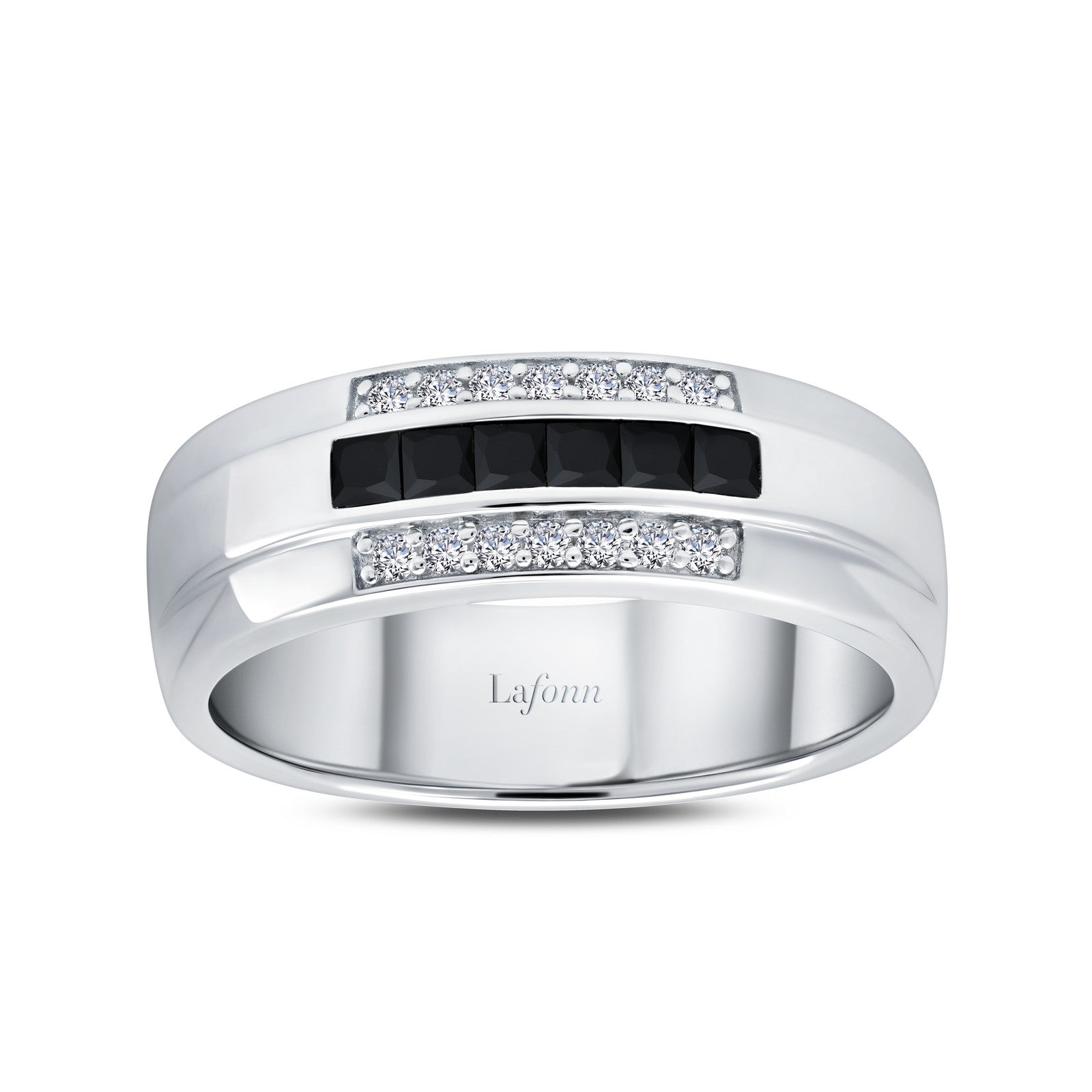 Lafonn 0.74 CTW Men's Wedding Band 20 Stone Count R0419CBP11