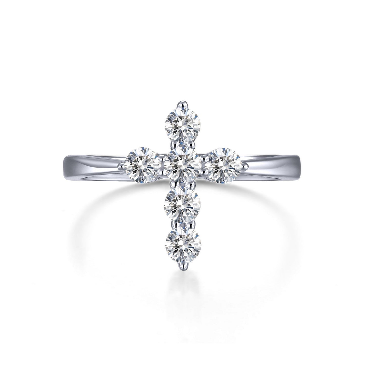 Load image into Gallery viewer, Lafonn 0.30 CTW Cross Ring 6 Stone Count R0436CLP07
