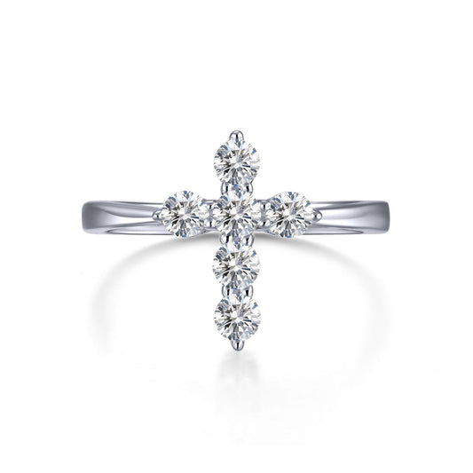Lafonn 0.30 CTW Cross Ring 6 Stone Count R0436CLP06