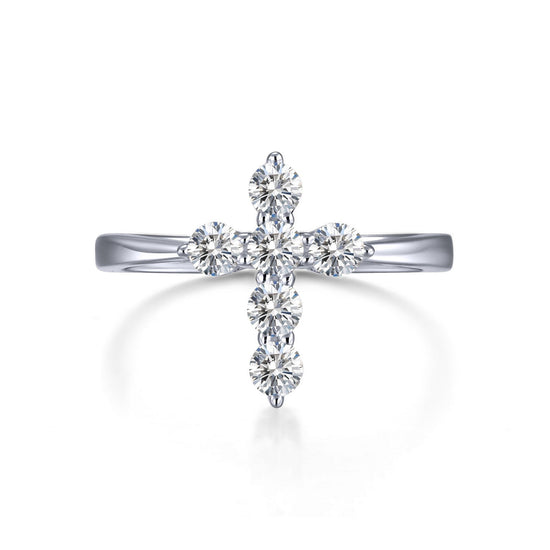 Load image into Gallery viewer, Lafonn 0.30 CTW Cross Ring 6 Stone Count R0436CLP05
