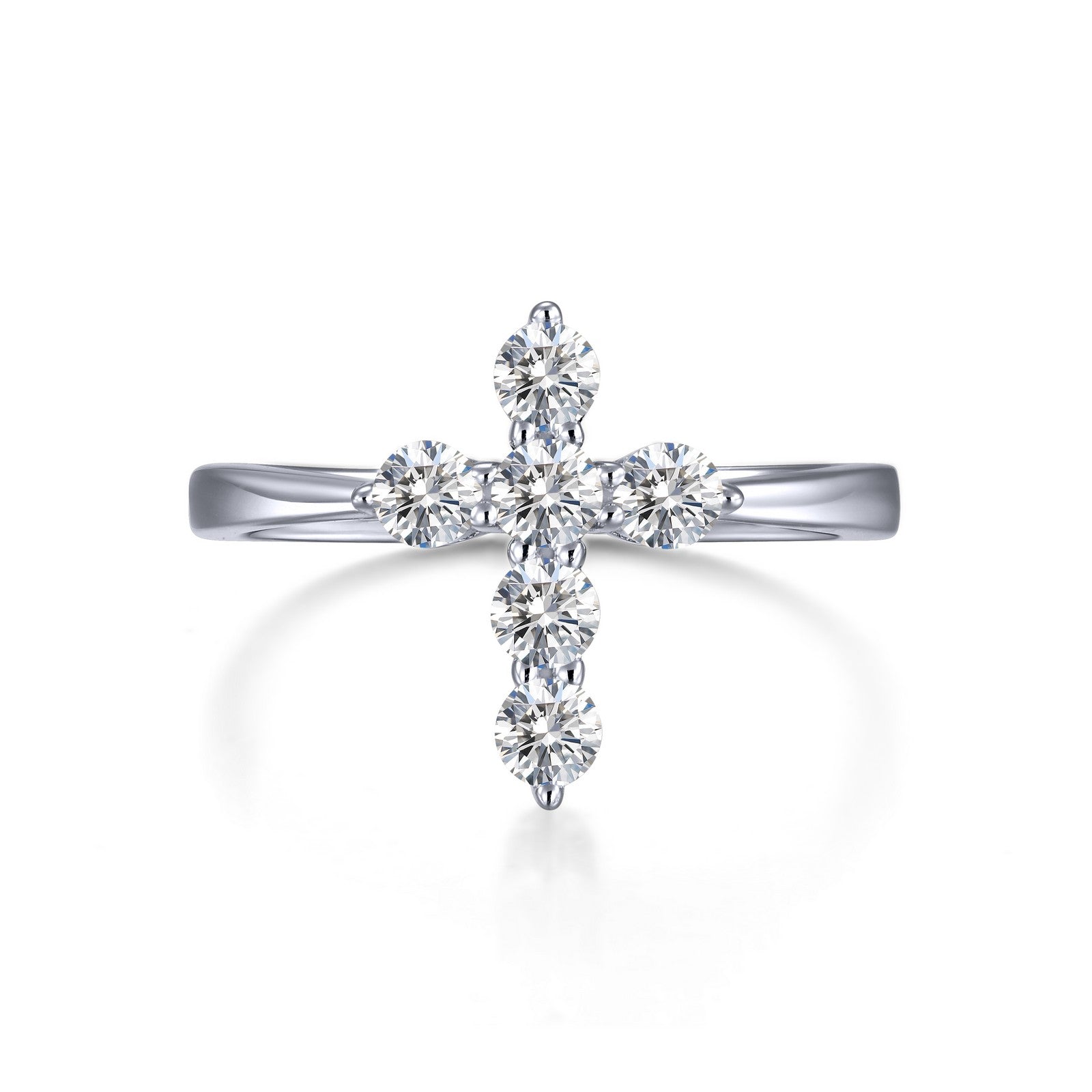 Lafonn 0.30 CTW Cross Ring 6 Stone Count R0436CLP08