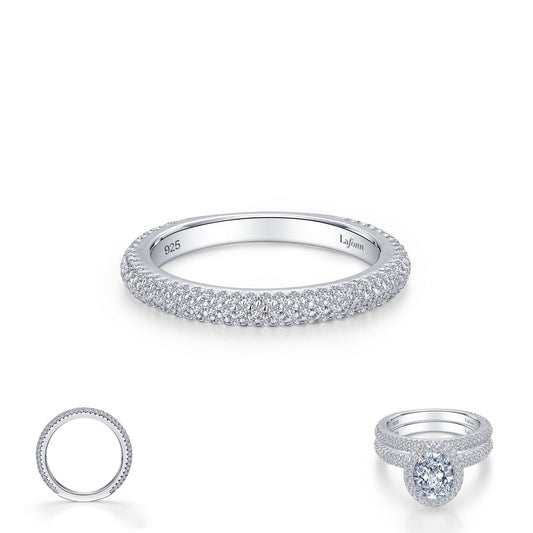 Lafonn Pave Wedding Band 139 Stone Count R0457CLP10