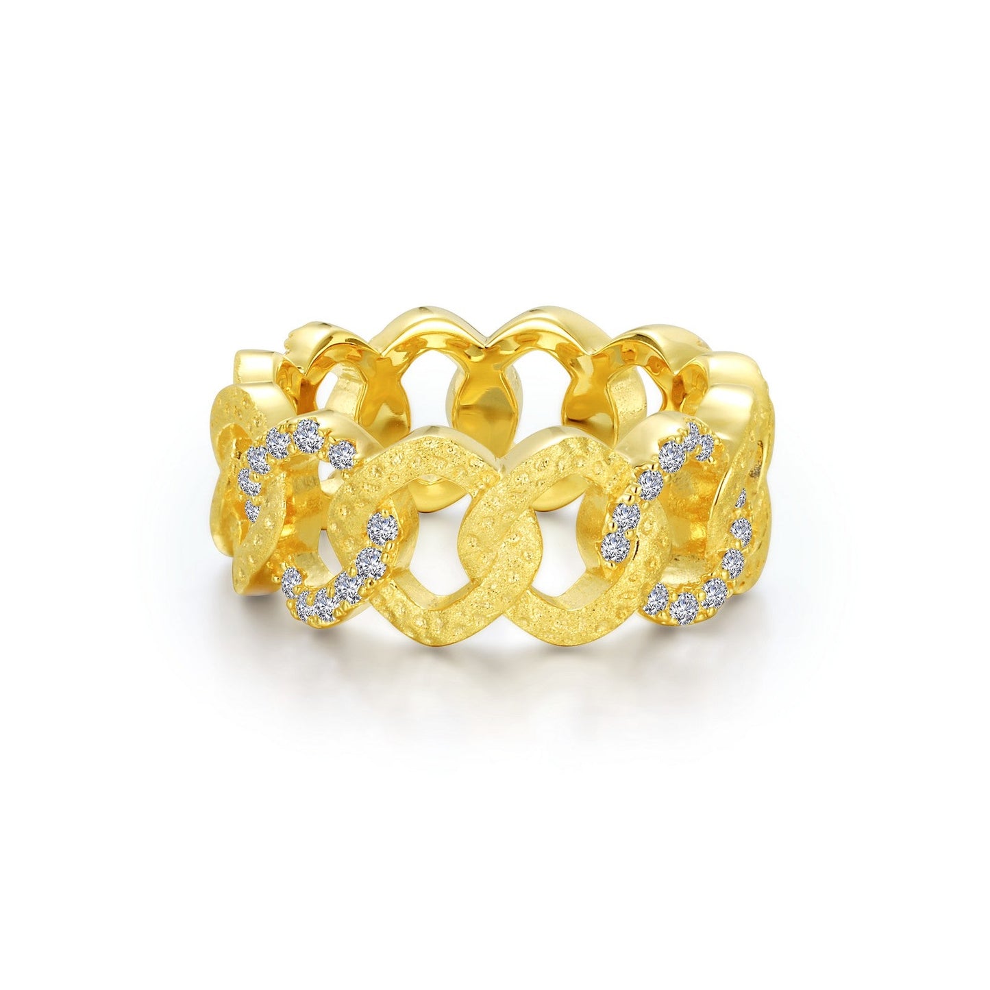 Lafonn Interlocking Circles Eternity Band 48 Stone Count R0461CLG10