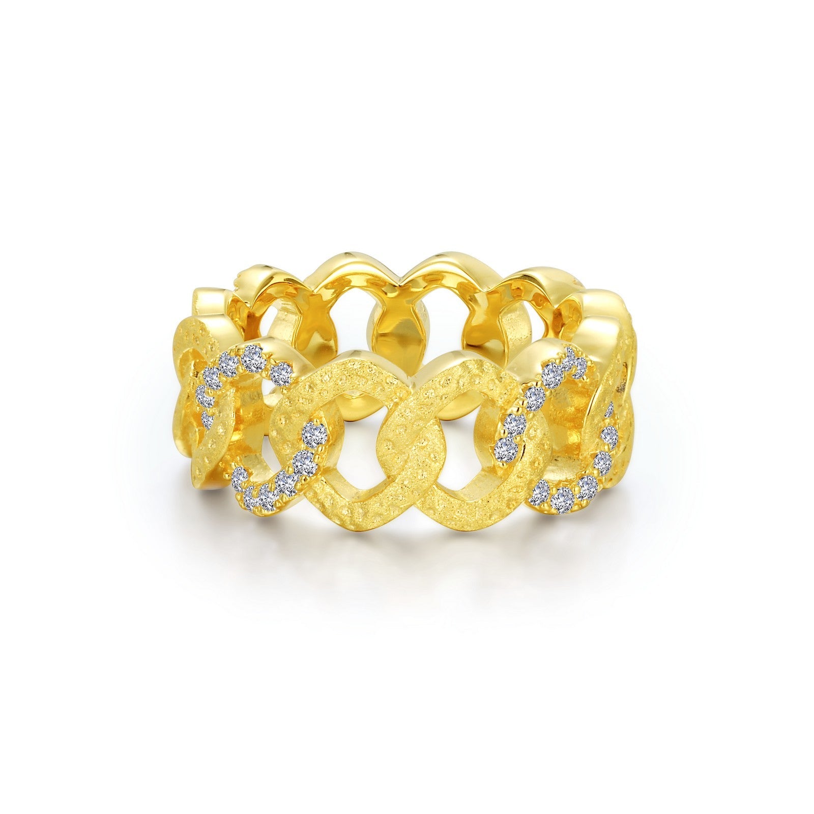 Lafonn Interlocking Circles Eternity Band 48 Stone Count R0461CLG10