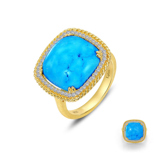 Lafonn Blue Halo Ring 49 Stone Count R0462TQG10