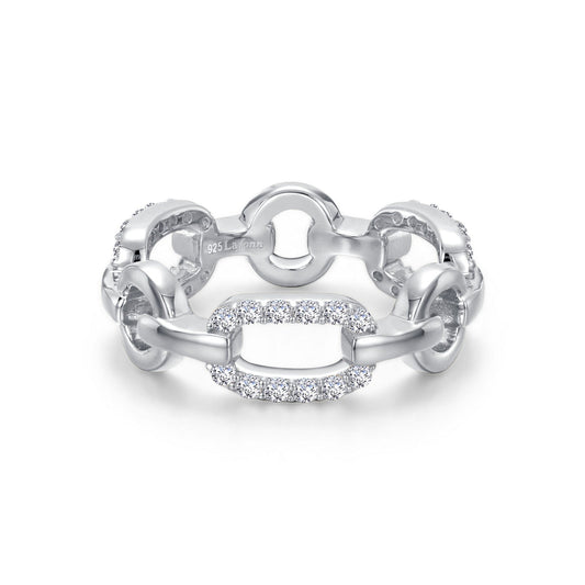 Lafonn Paperclip Chain Ring 36 Stone Count R0465CLP08