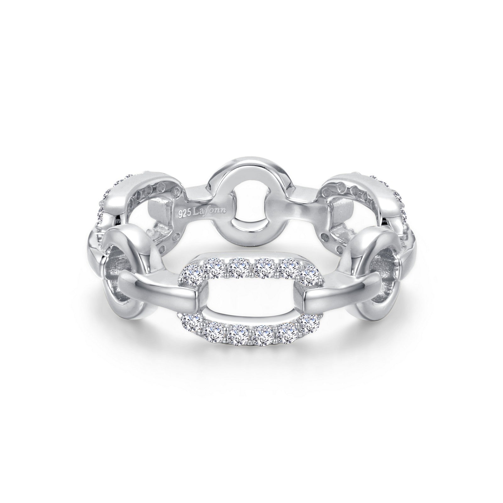 Lafonn Paperclip Chain Ring 36 Stone Count R0465CLP10