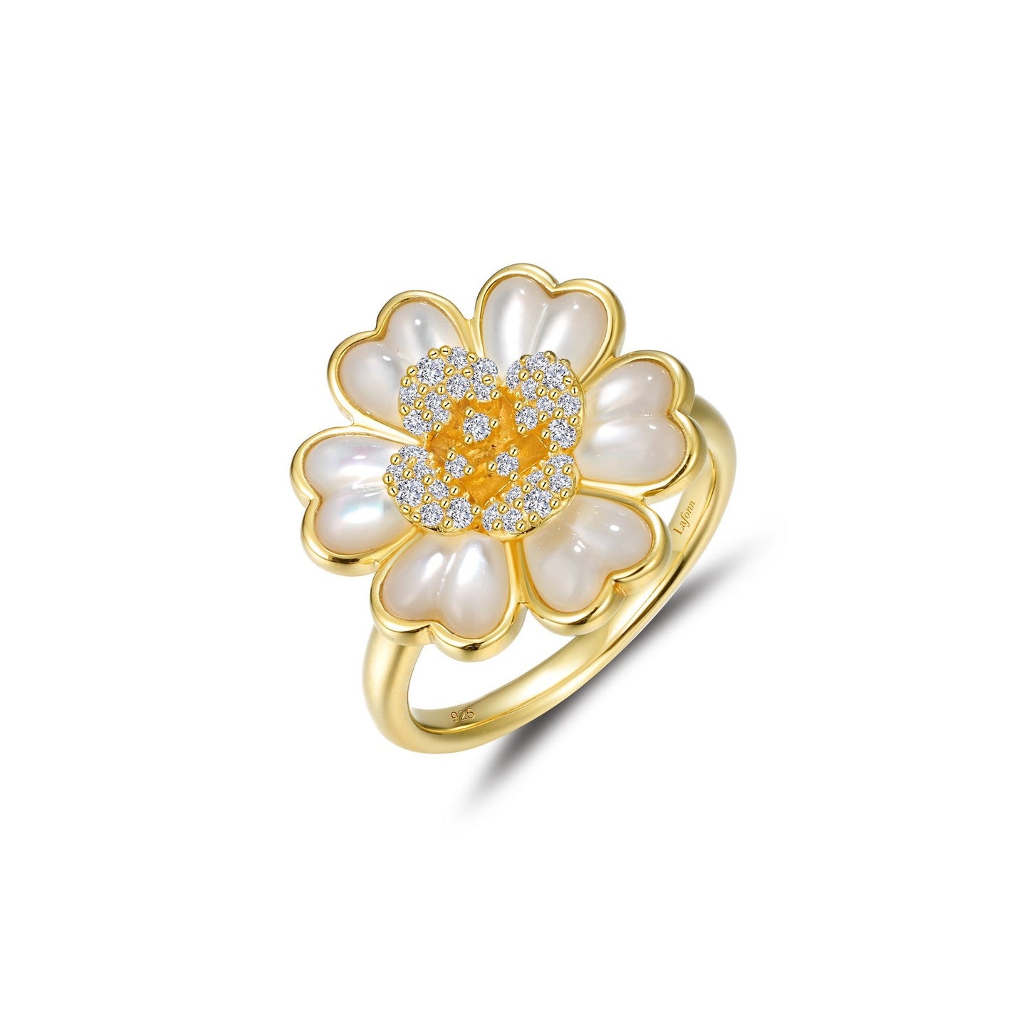 Lafonn  Mother-of-Pearl Ring 34 Stone Count R0470PLG10