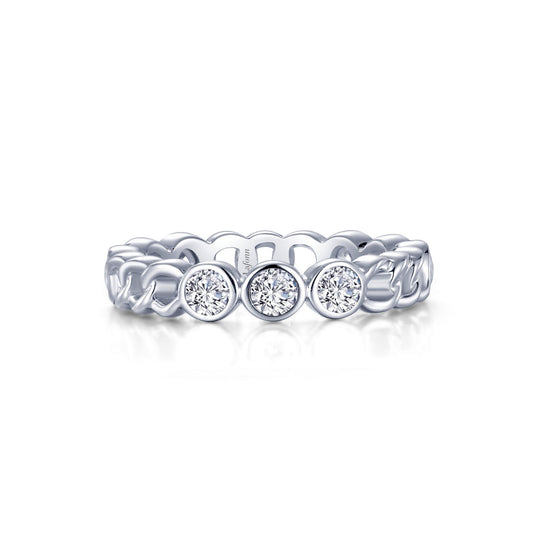Lafonn Stackable Eternity Band 9 Stone Count R0471CLP09