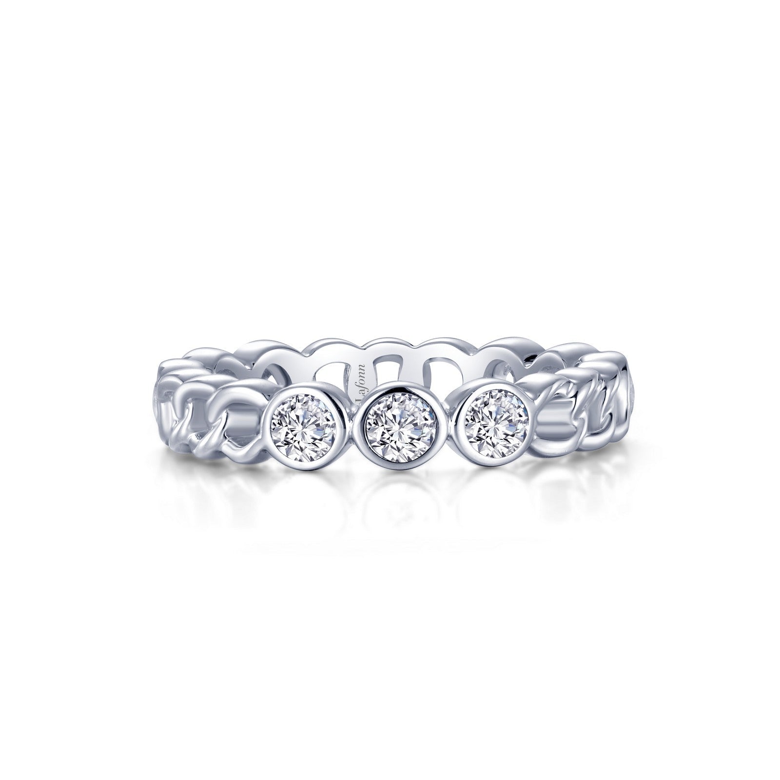 Lafonn Stackable Eternity Band 9 Stone Count R0471CLP08
