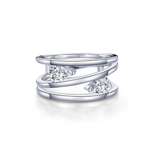 Lafonn Wide Open Band 2 Stone Count R0472CLP07