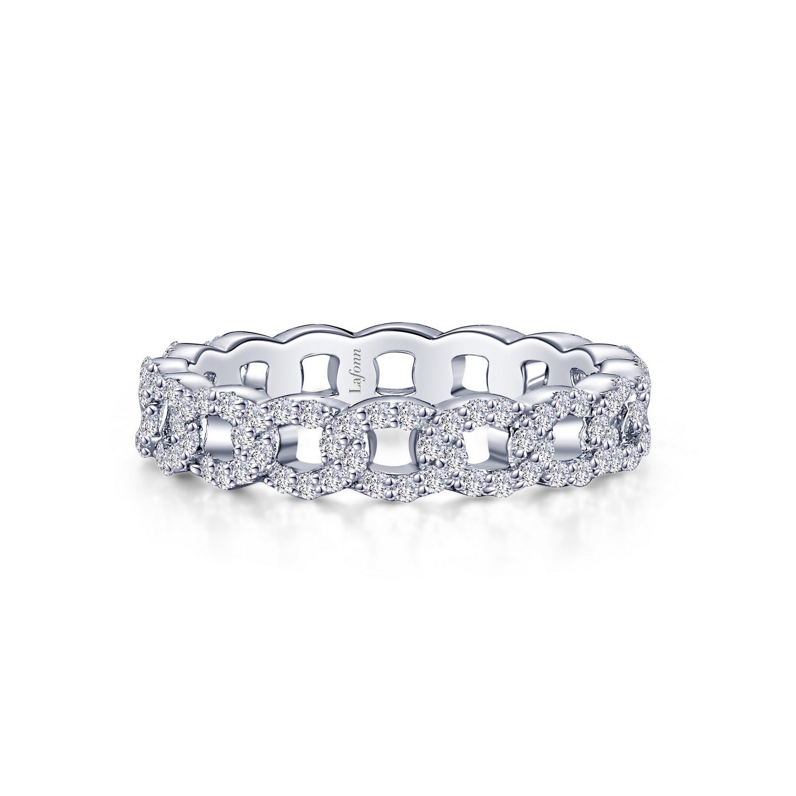 Lafonn Interlocking Circles Eternity Band 128 Stone Count R0474CLP07