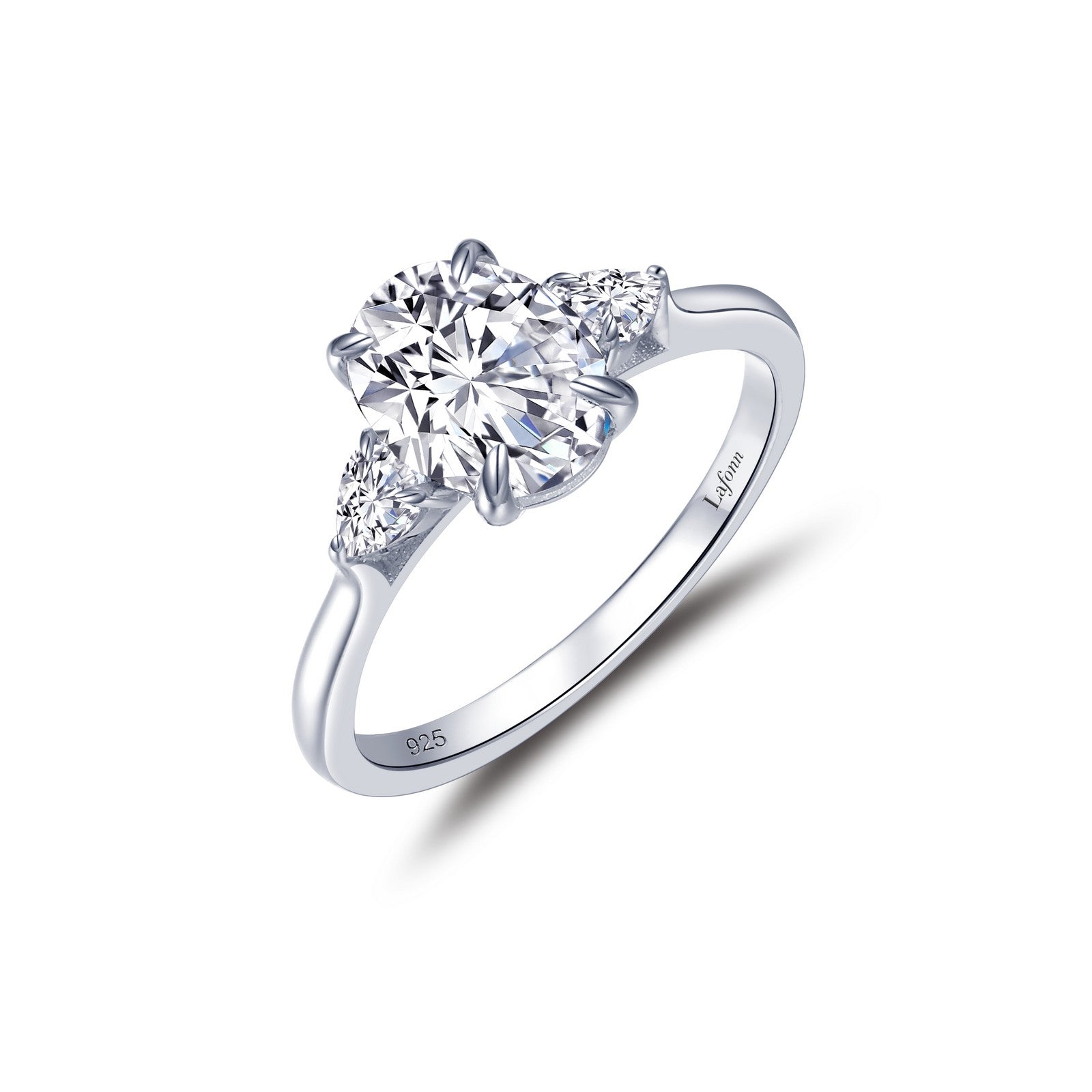 Lafonn Classic Three-Stone Engagement Ring 3 Stone Count R0478CLP06