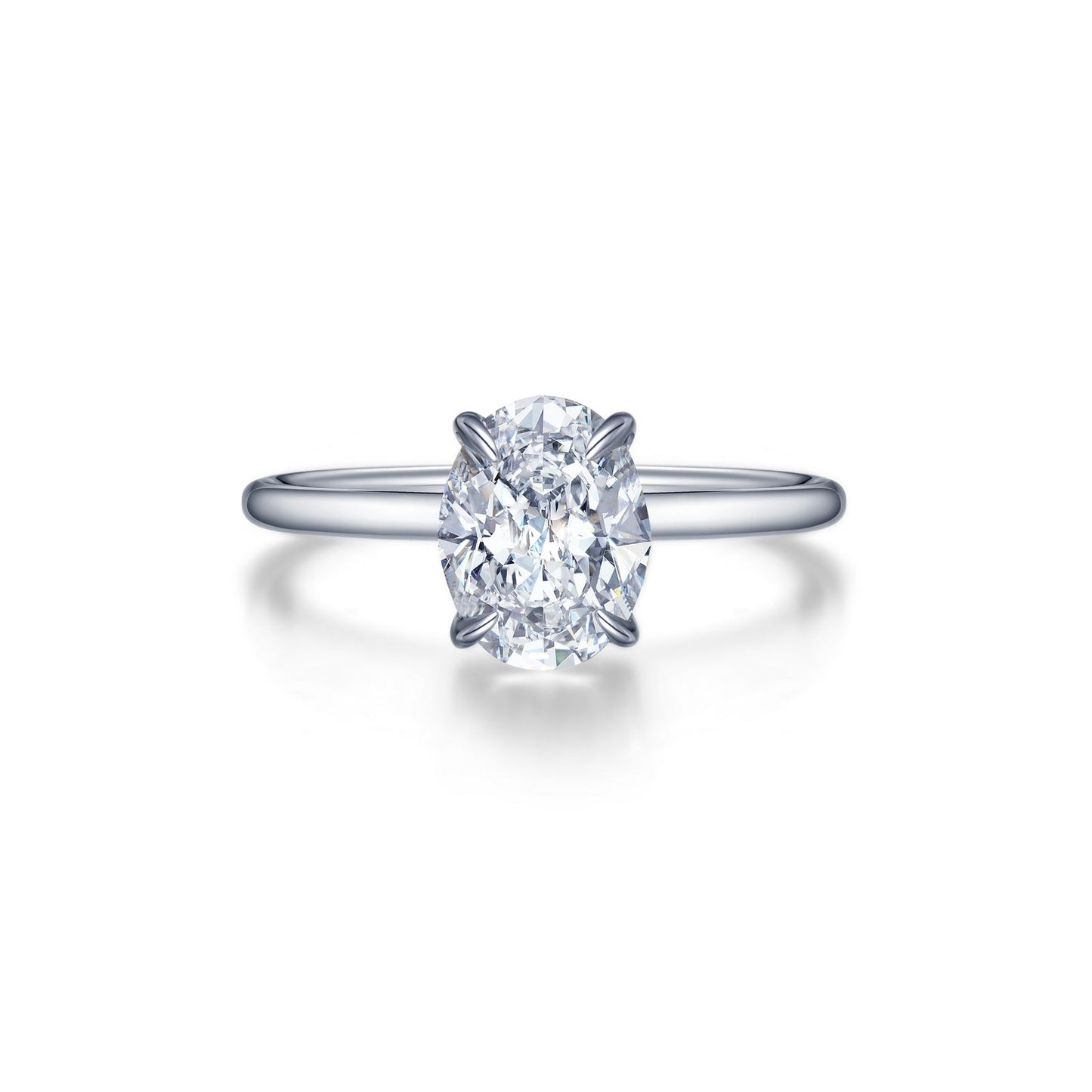 Lafonn Oval Solitaire Engagement Ring 1 Stone Count R0495CLP07