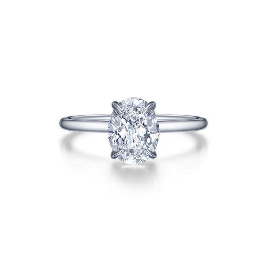 Lafonn Oval Solitaire Engagement Ring 1 Stone Count R0495CLP07