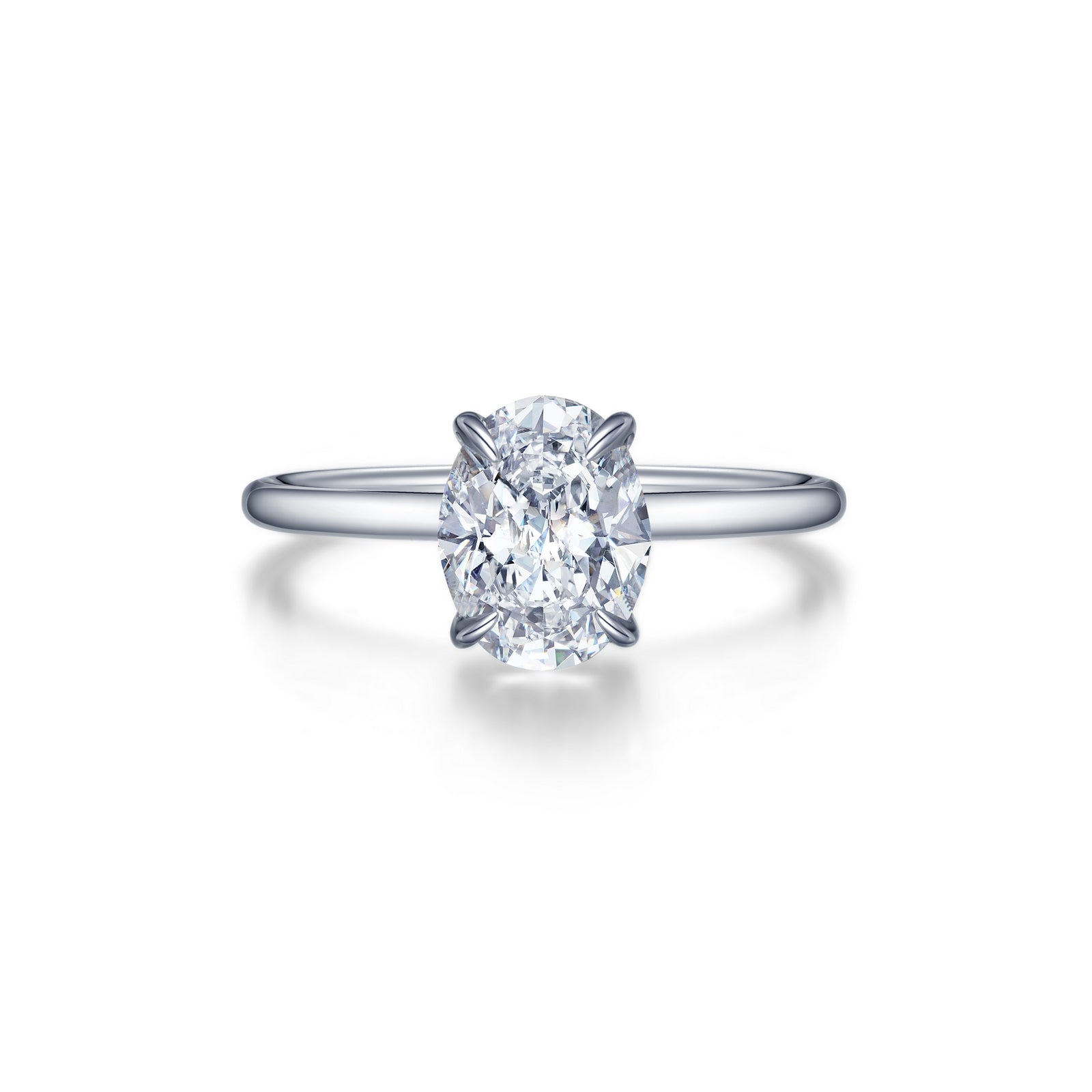 Lafonn Oval Solitaire Engagement Ring 1 Stone Count R0495CLP08