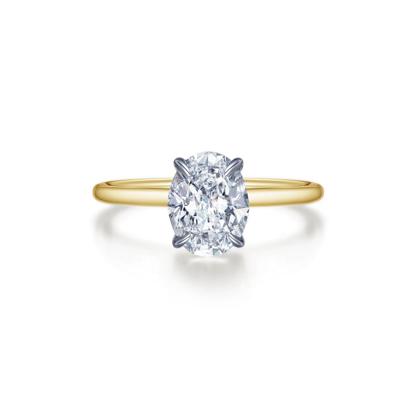 Lafonn Oval Solitaire Engagement Ring 1 Stone Count R0495CLT07