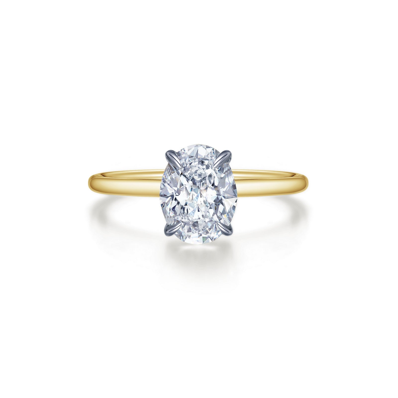 Lafonn Oval Solitaire Engagement Ring 1 Stone Count R0495CLT10