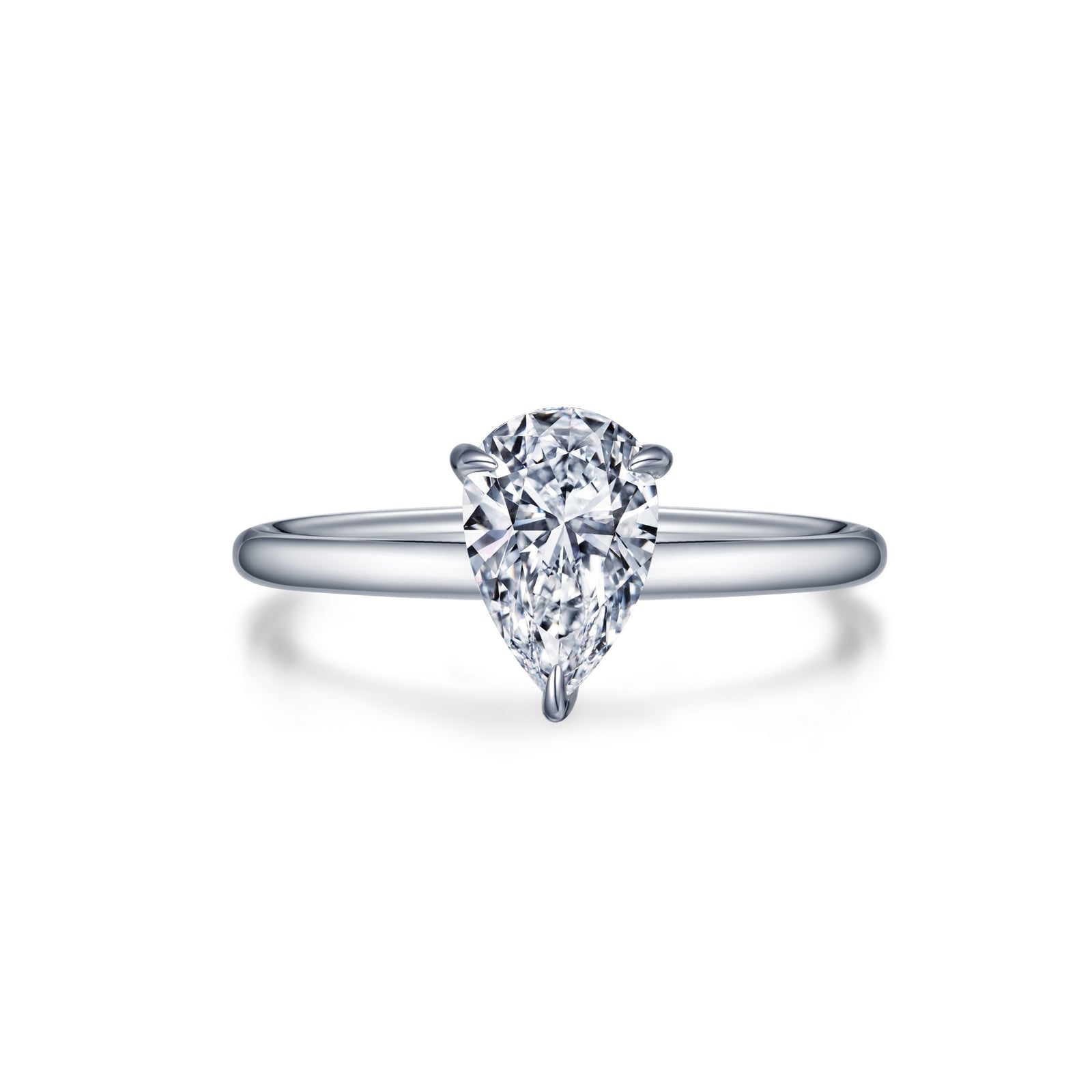 Lafonn Pear-shaped Solitaire Engagement Ring 1 Stone Count R0496CLP07