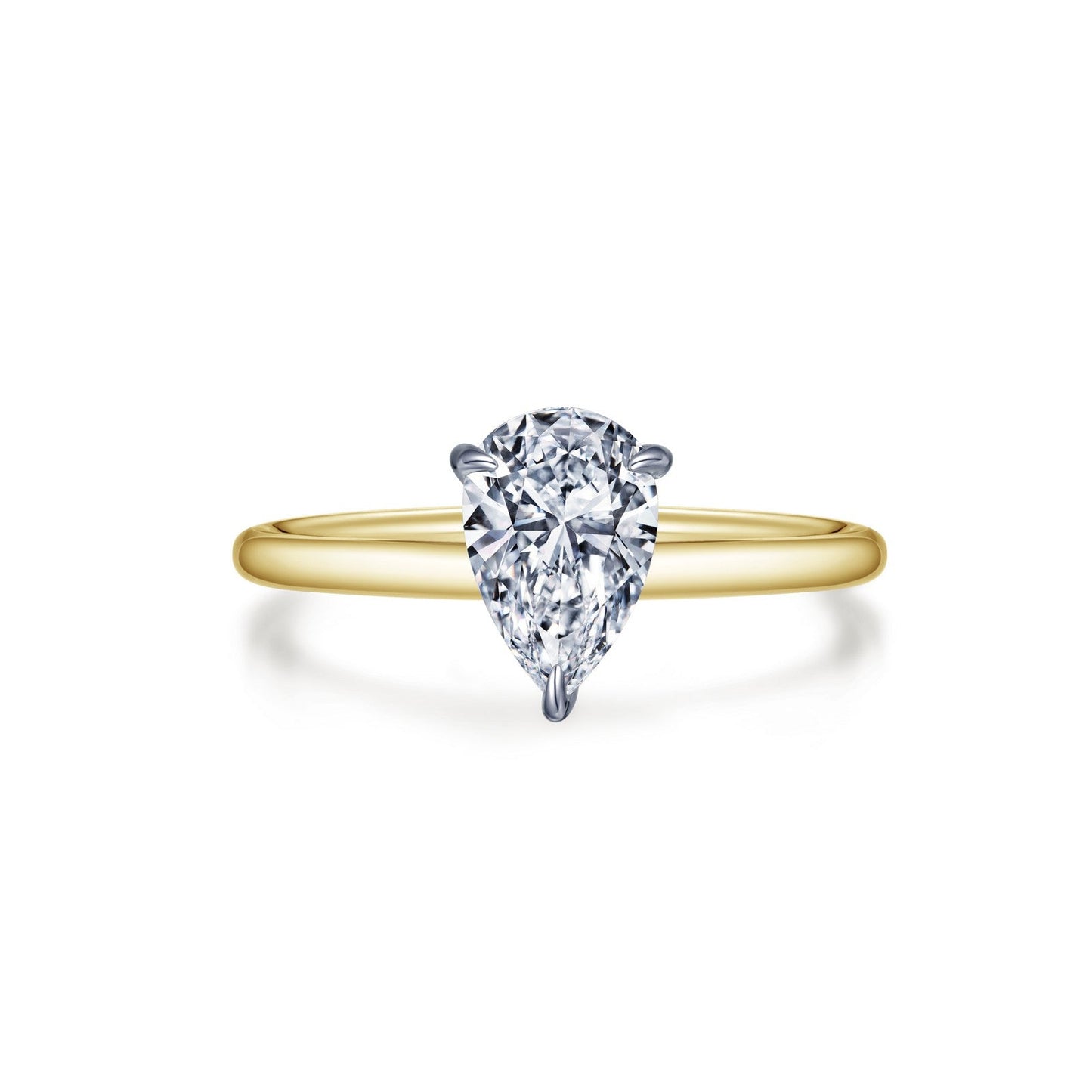 Lafonn Pear-shaped Solitaire Engagement Ring 1 Stone Count R0496CLT07