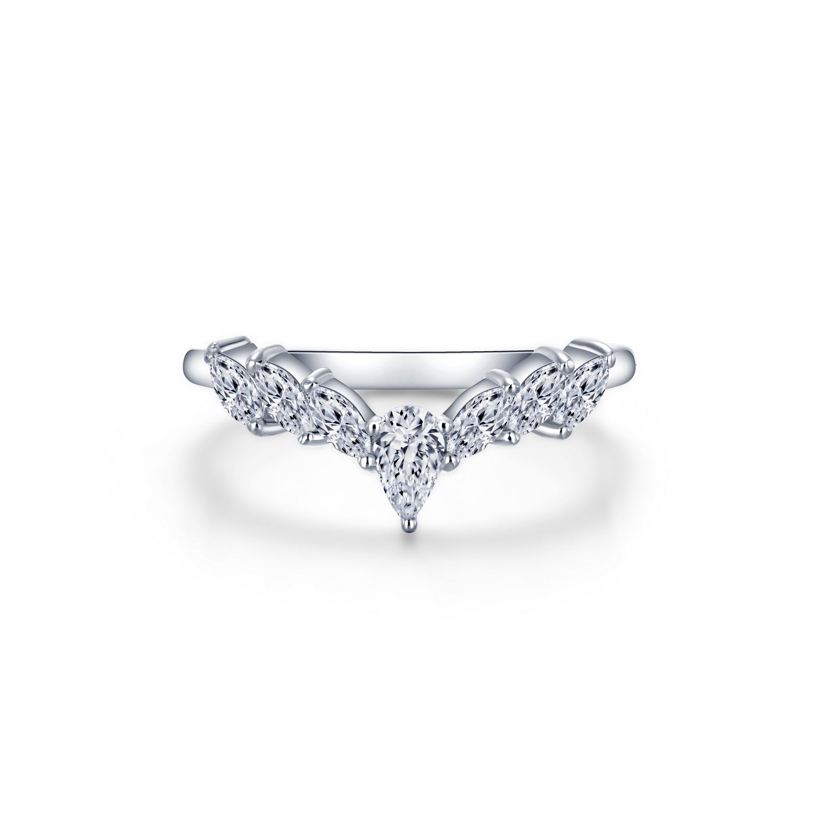 Lafonn Simple Crown Ring 7 Stone Count R0497CLP05