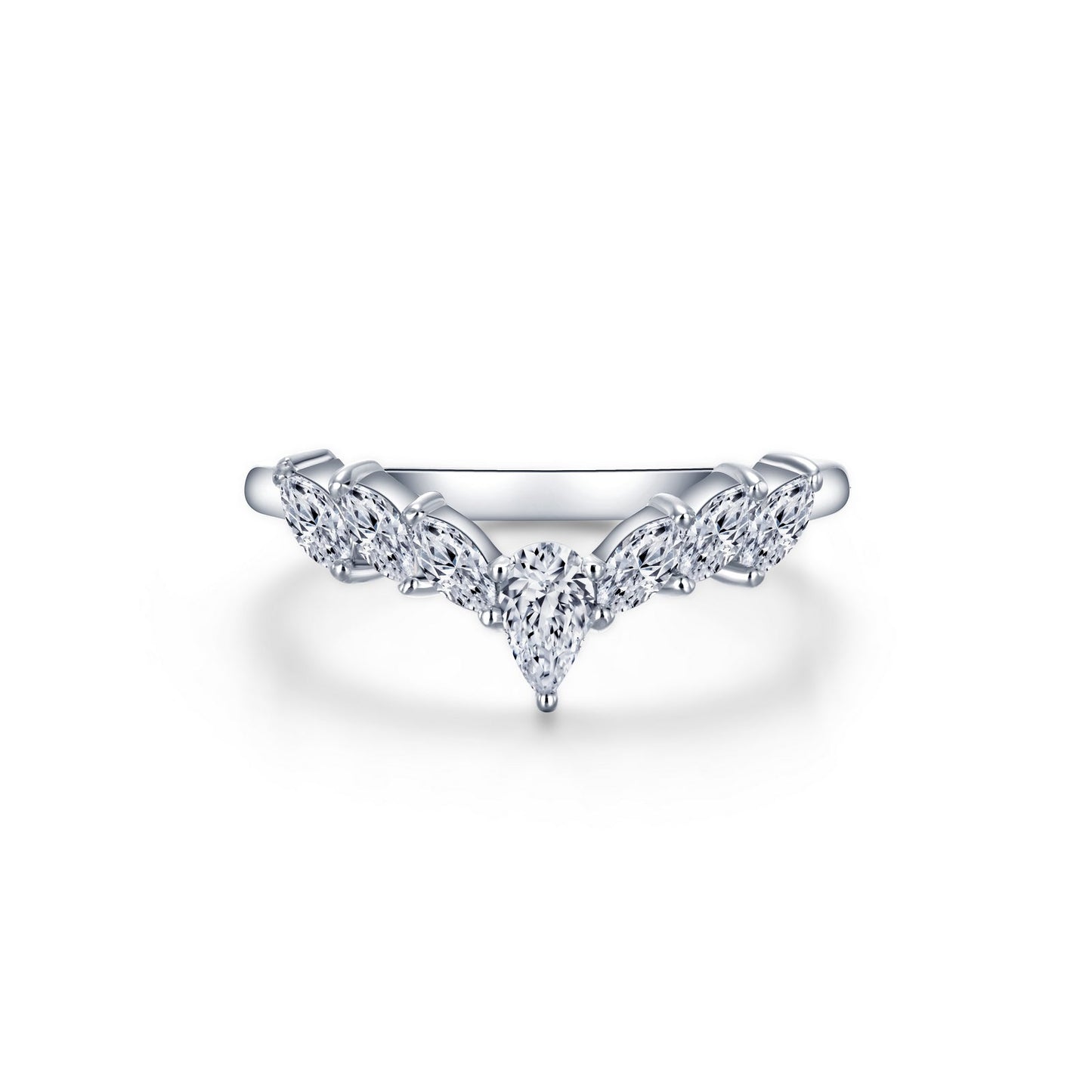 Lafonn Simple Crown Ring 7 Stone Count R0497CLP10