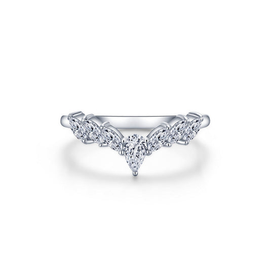 Lafonn Simple Crown Ring 7 Stone Count R0497CLP10