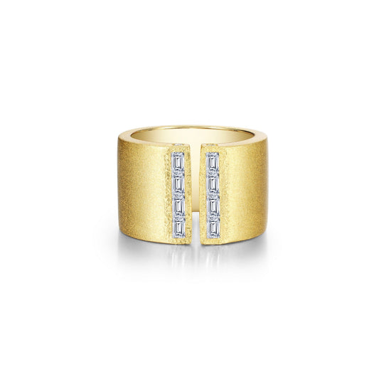 Lafonn Modern Open Band Ring 12 Stone Count R0511CLG06