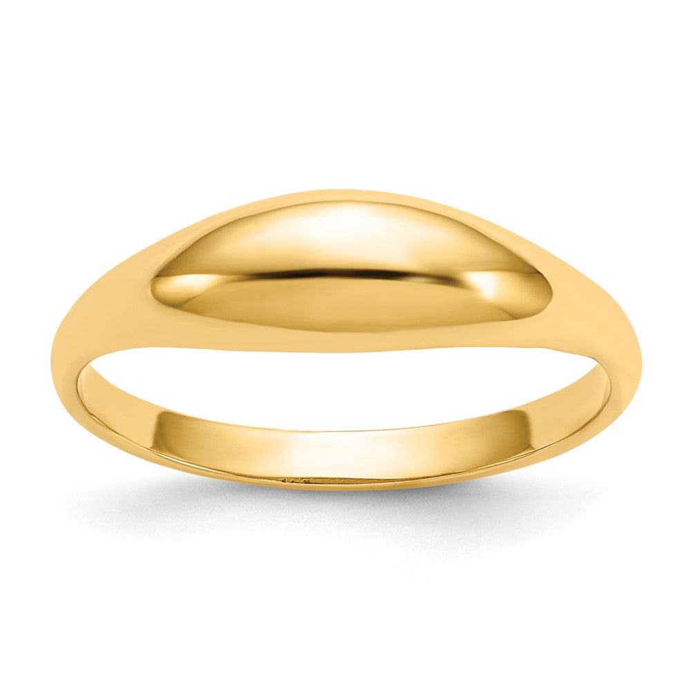 Quality Gold 14k Childs Polished Dome Ring Gold