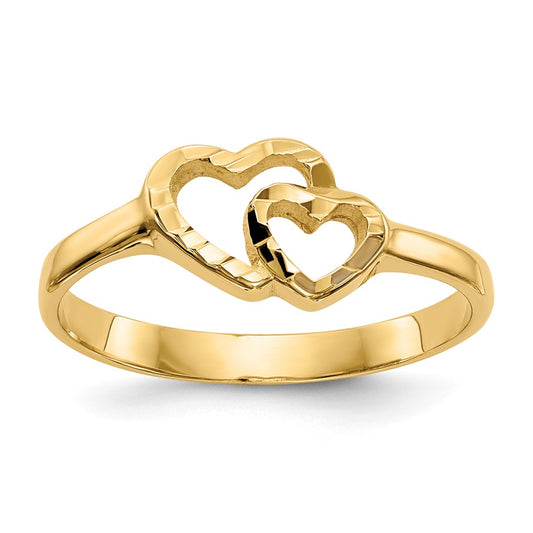 Quality Gold 14k Children's Heart Ring Gold