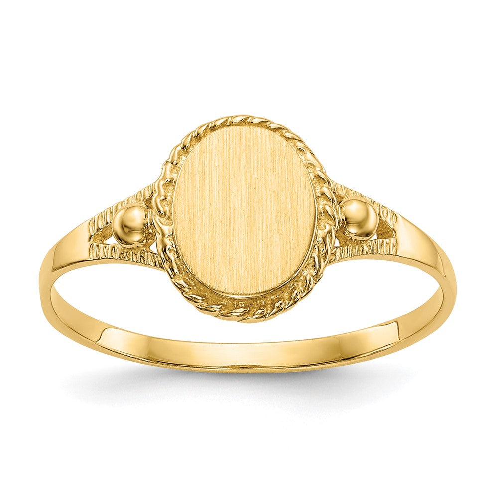 Quality Gold 14k Childs Fancy Signet Ring Gold