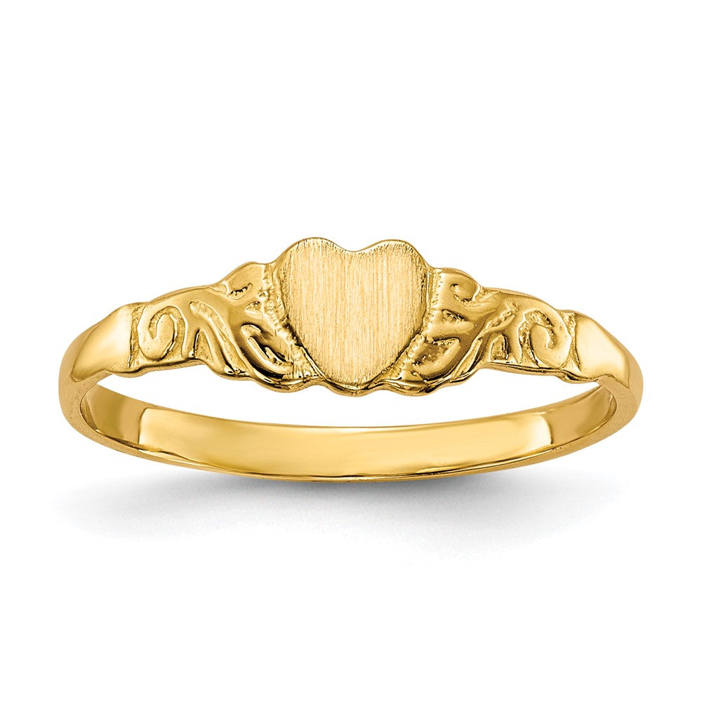 Quality Gold 14k Childs Heart Ring Gold