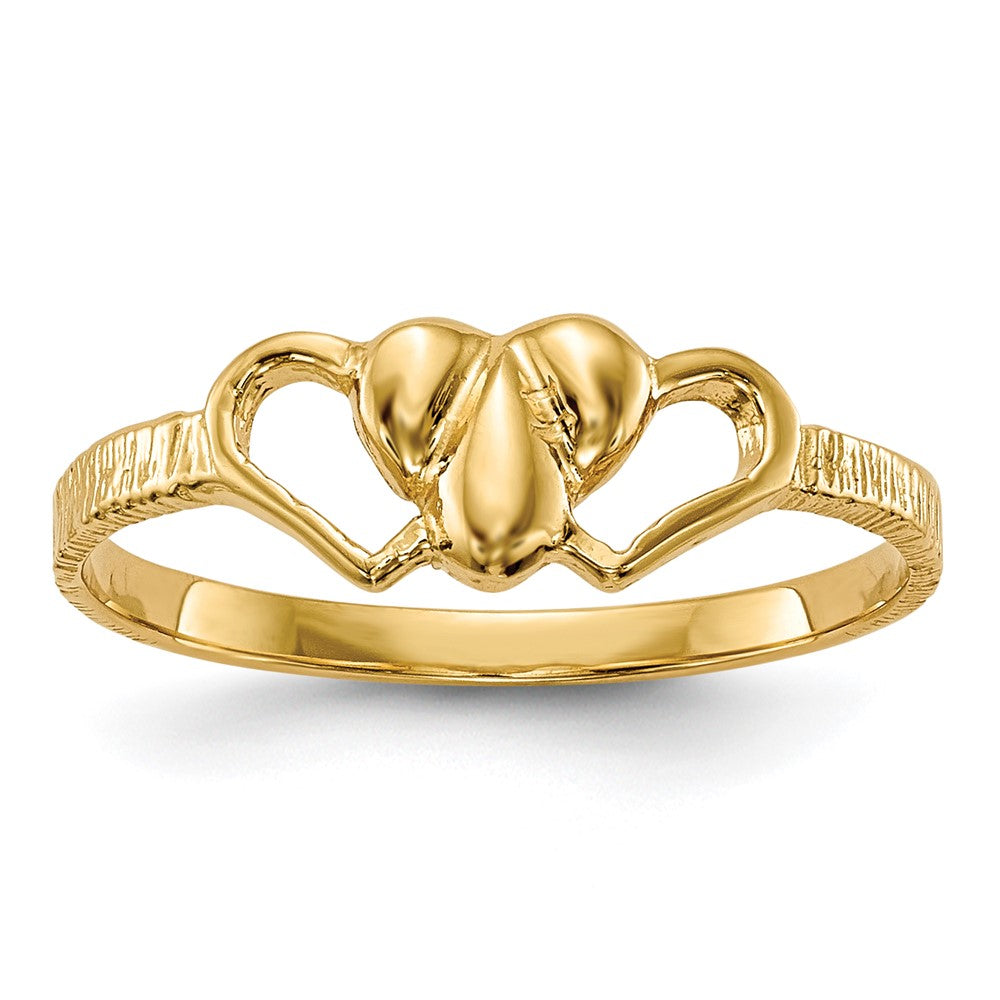 Quality Gold 14k Children's Heart Ring Gold