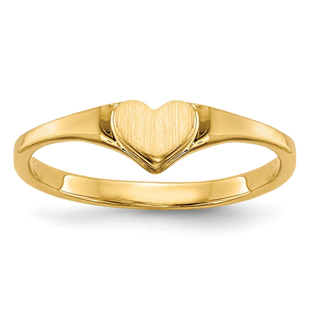 Quality Gold 14k Children's Heart Ring Gold