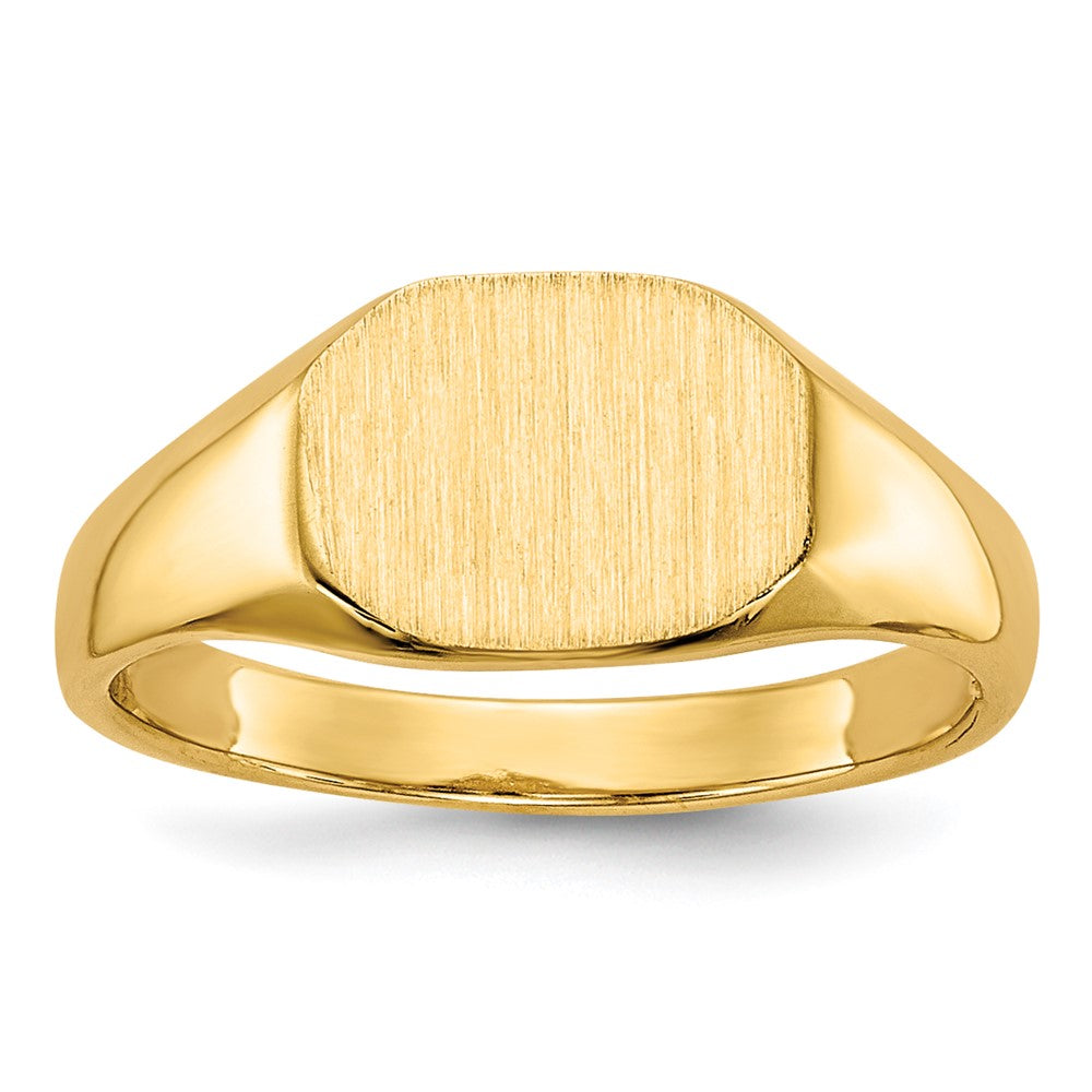 Quality Gold 14k 8x6.25mm Open Back Signet Ring Gold