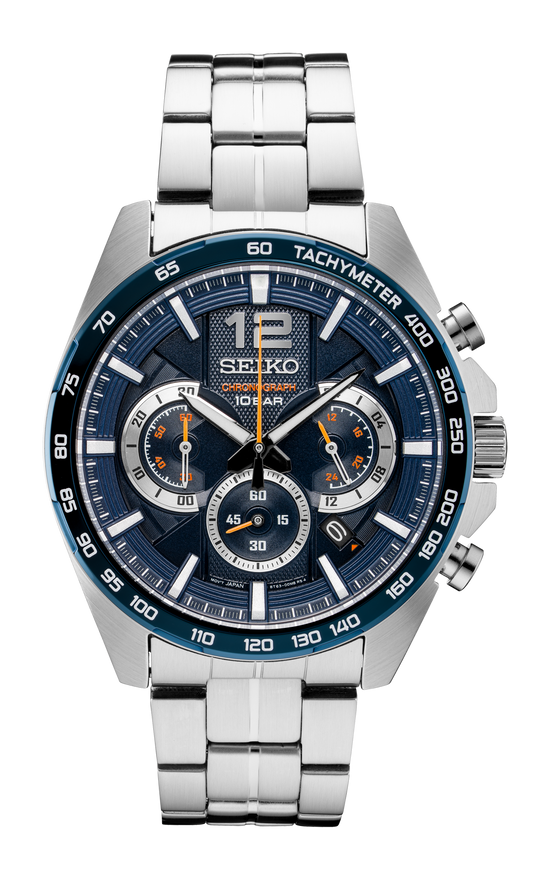Seiko Essentials Quartz Chronograph Stainless Steel Male Watch