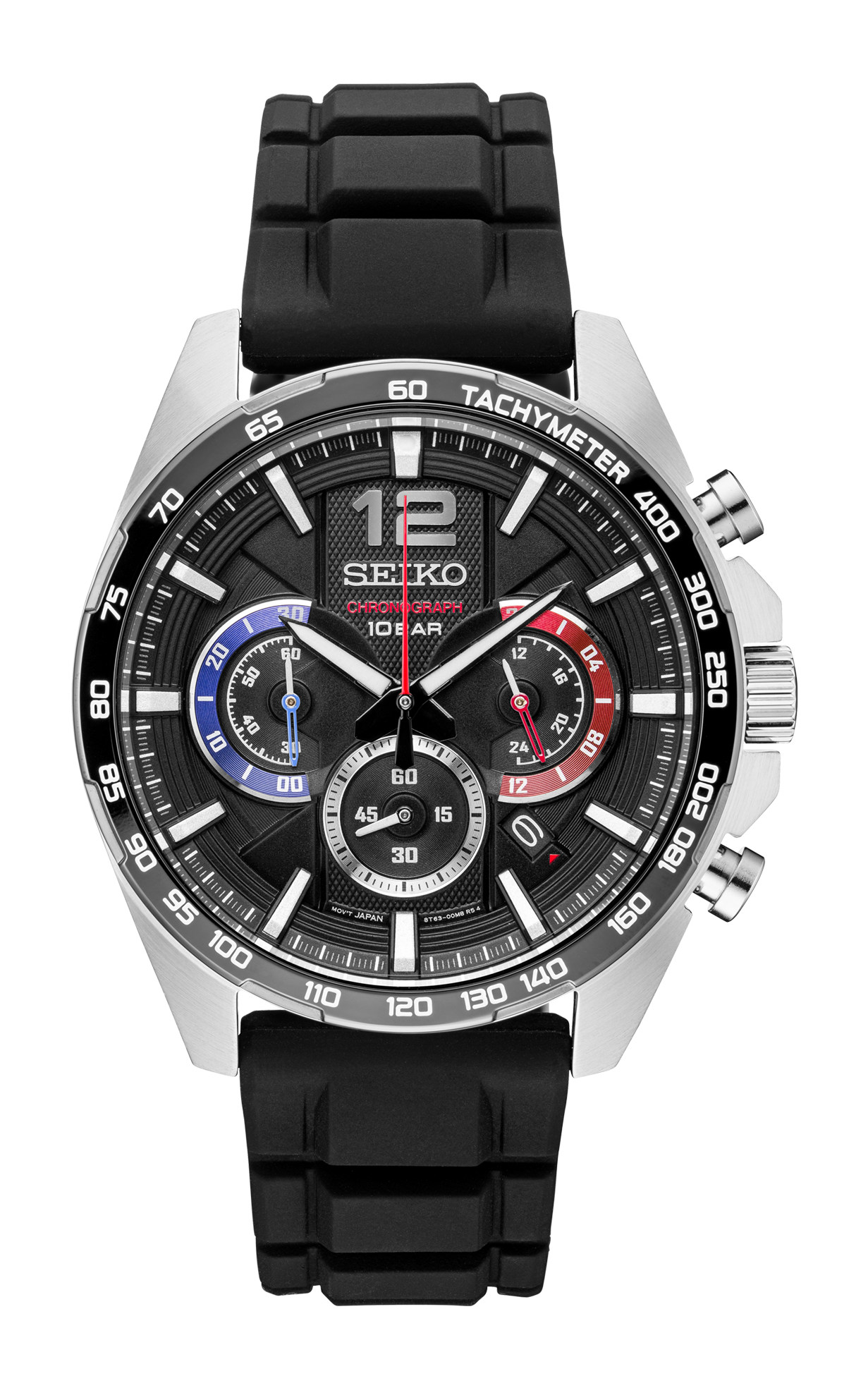 Seiko Essentials Quartz Chronograph Silicone Male Watch