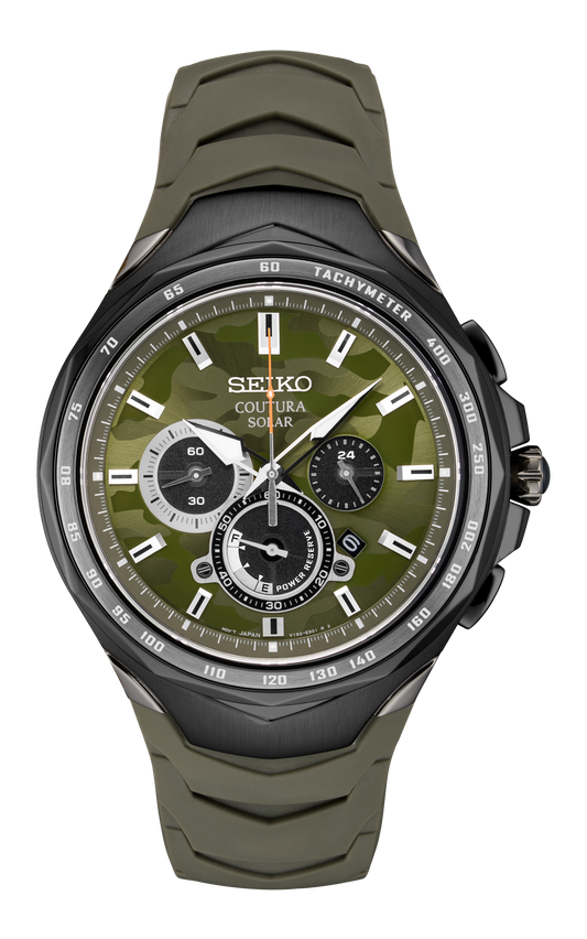 Seiko Coutura Solar Chronograph Silicone Male Watch